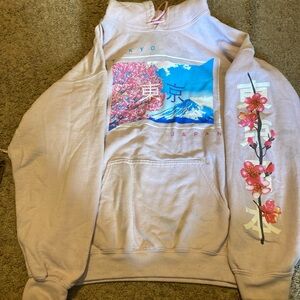 Tokyo japan cherry blossom hoodie